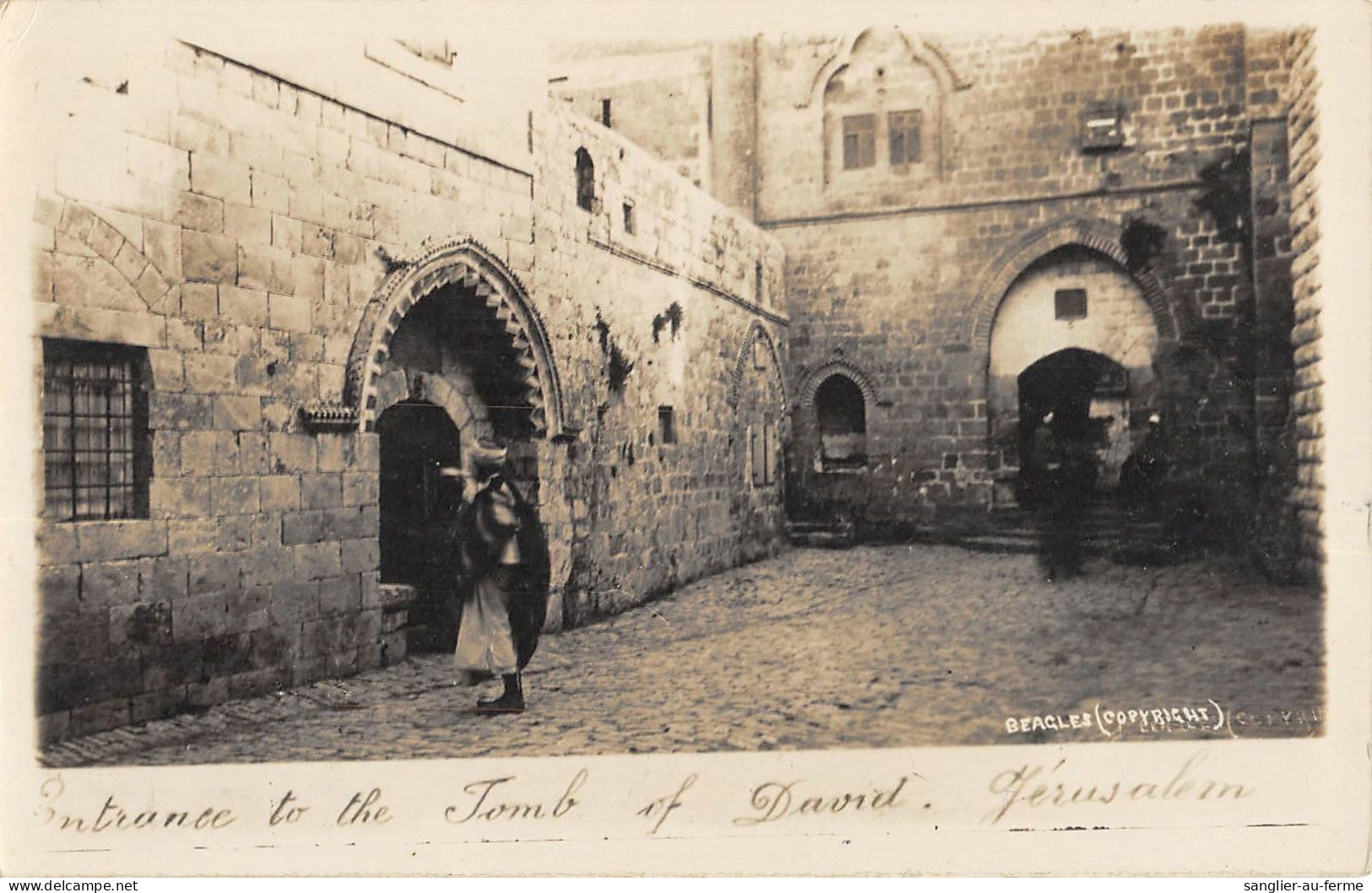 CPA / ISRAEL / JERUSALEM / CARTE PHOTO / ENTRANCE TO THE TOMB OF DAVID - Israel