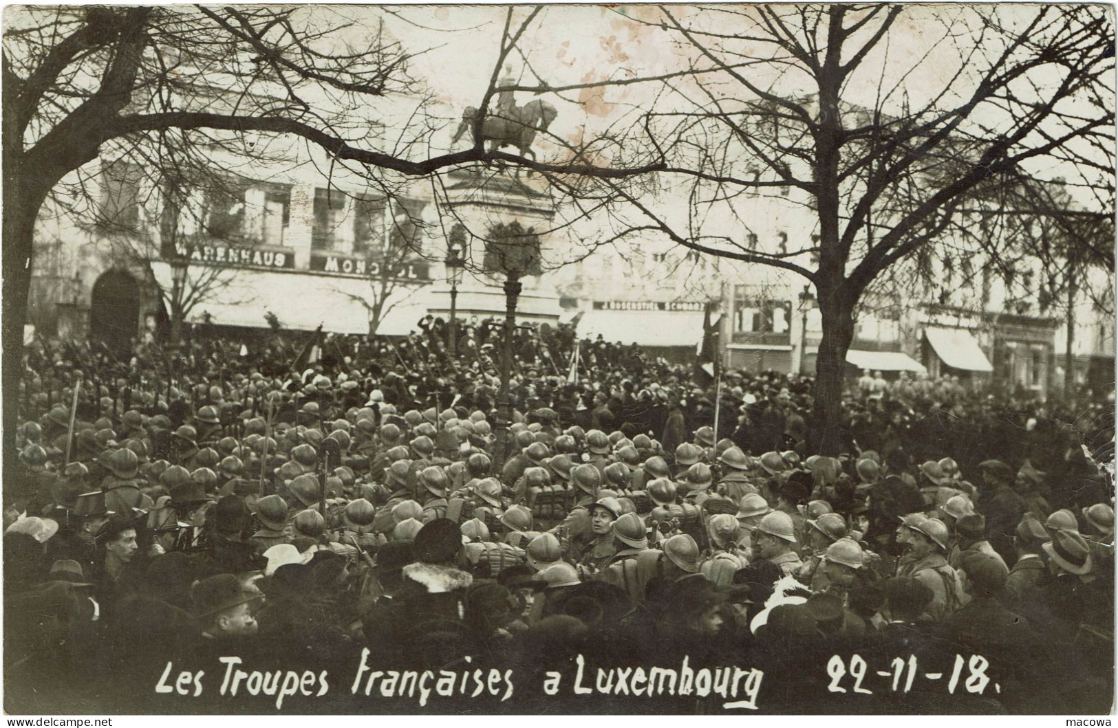 Luxembourg Ville  Les Troupes Françaises 1918 - Luxemburg - Stad