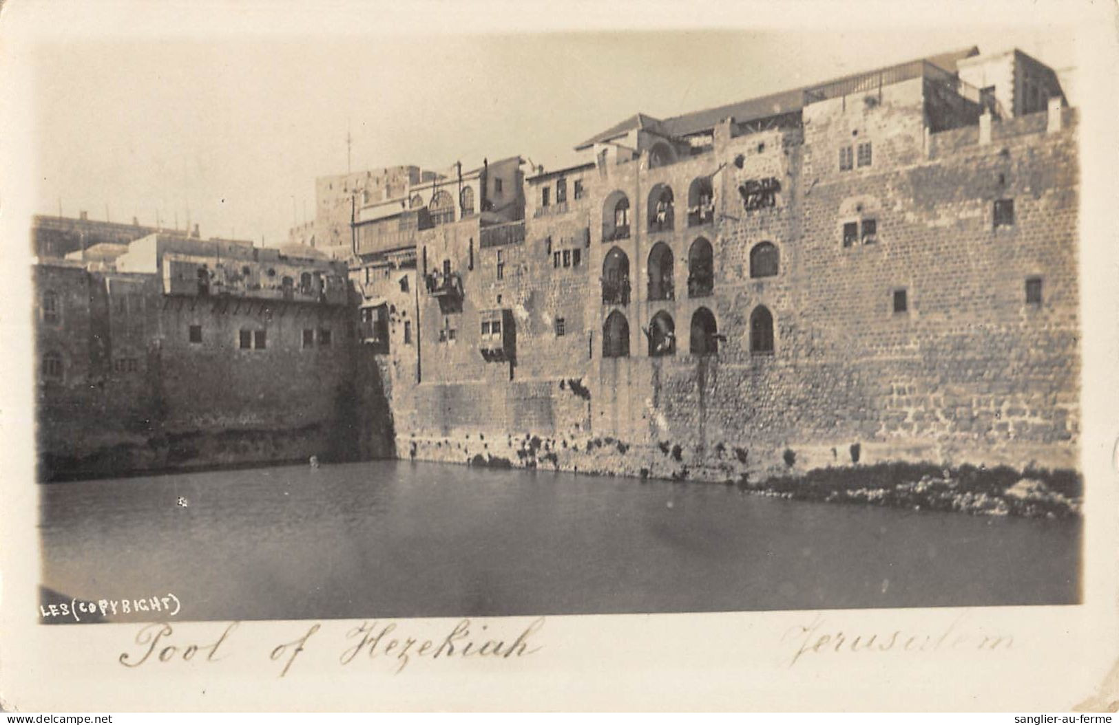 CPA / ISRAEL / JERUSALEM / CARTE PHOTO / POOL OF HEZEKIAH - Israele