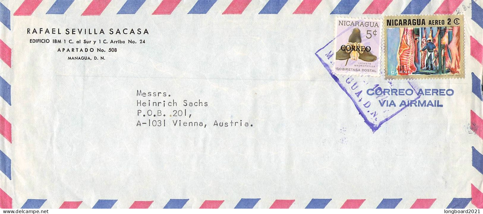 NICARAGUA - AIRMAIL 1974 - WIEN/AT / 6291 - Nicaragua