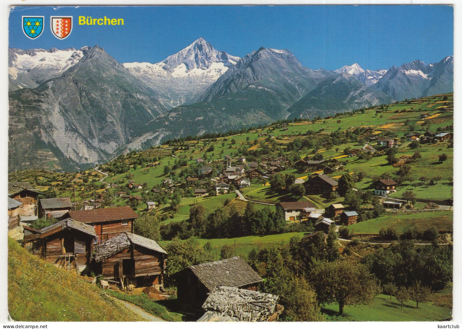 Bürchen 1335 M. Wallis - Bietschhorn Und Nesthorn -  (Schweiz-Suisse-Switzerland) - Bürchen
