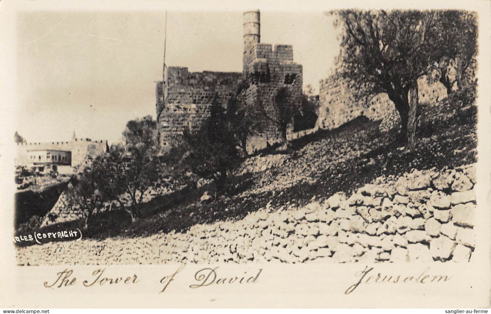 CPA / ISRAEL / JERUSALEM / CARTE PHOTO / THE TOWER OF DAVID - Israele