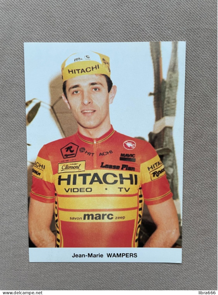 Fotokaart - WAMPERS Jean-Marie / Hitachi-Marc / 1987 - Cyclisme