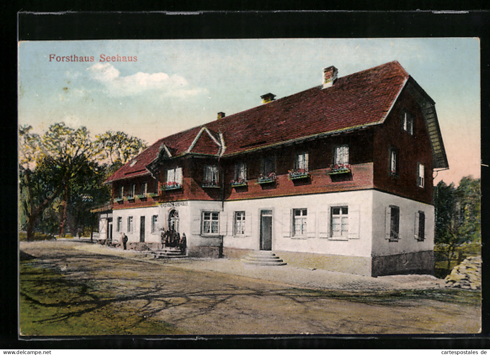 AK Pforzheim, Am Forsthaus Seehaus  - Jagd