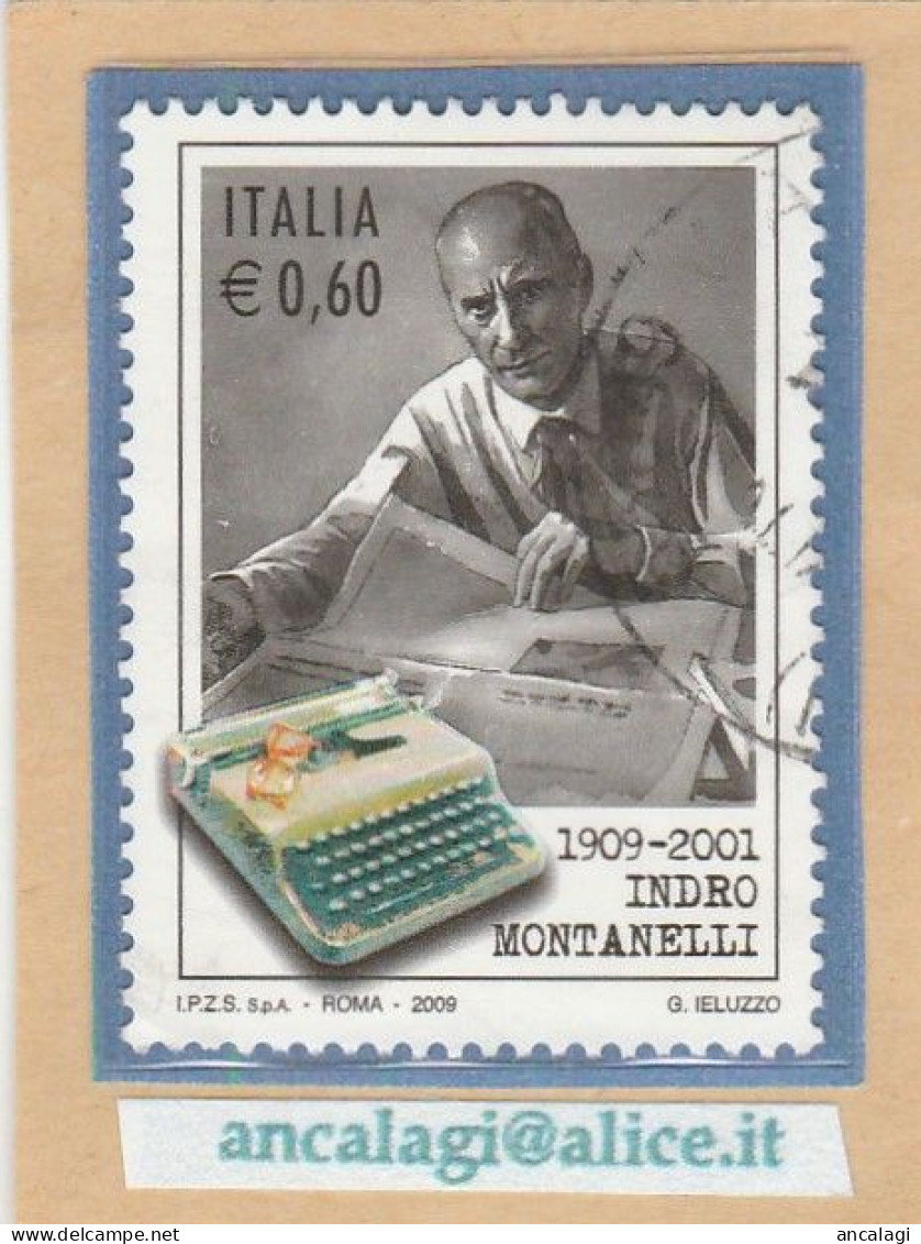 USATI ITALIA 2009 - Ref.1112 "INDRO MONTANELLI" 1 Val. - - 2001-10: Usati