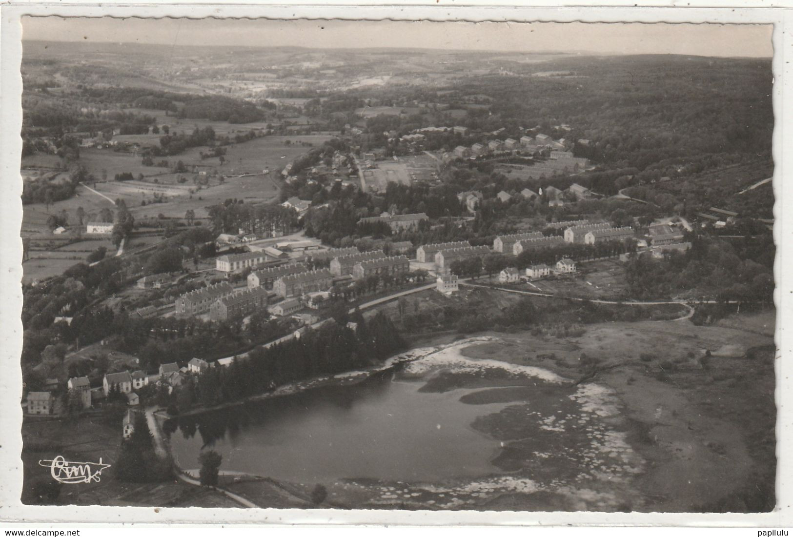 29 DEPT 23 : édit. Cim : La Courtine Vue Aérienne Sur Le Camp Et Sur Le Lac - La Courtine