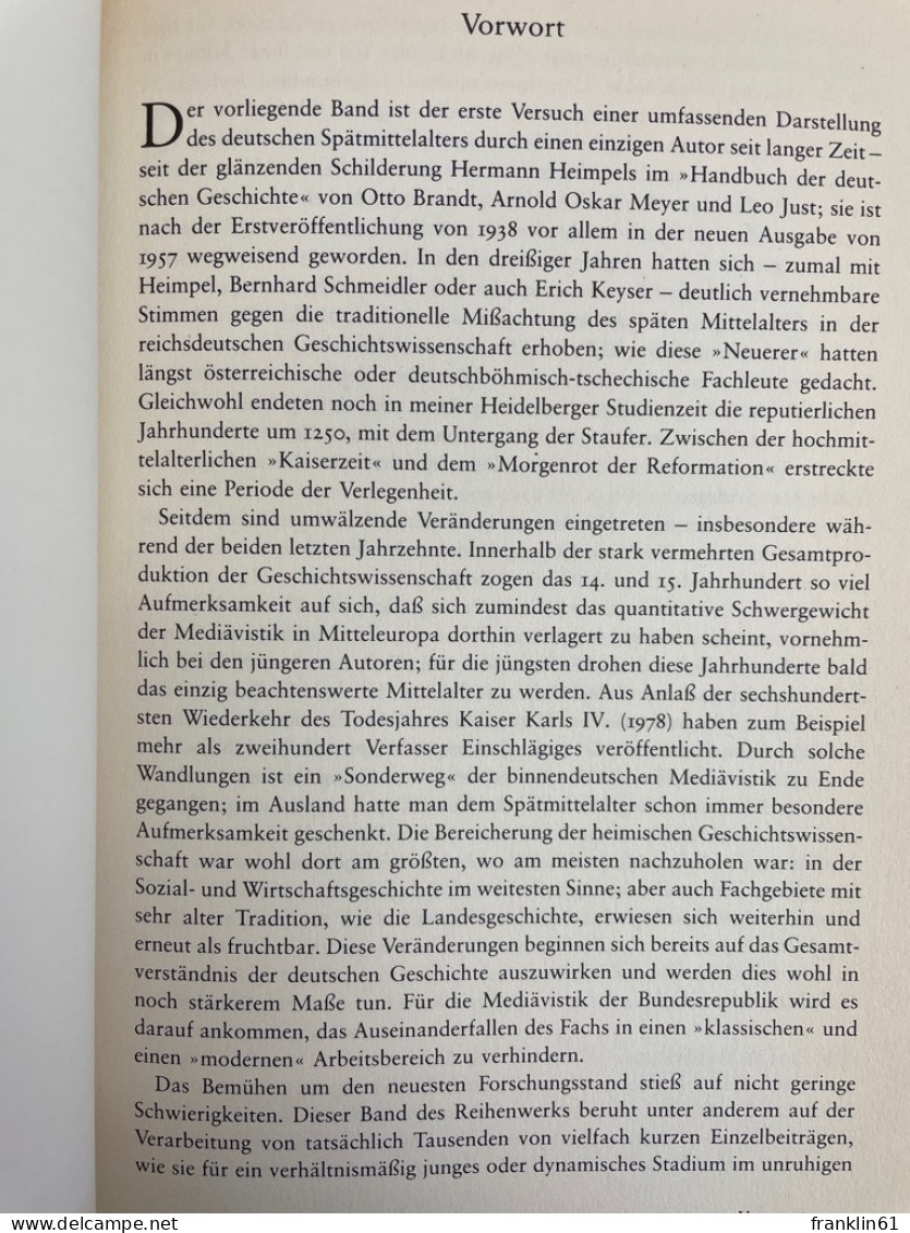 Von offener Verfassung zu gestalteter Verdichtung : das Reich im späten Mittelalter 1250 bis 1490.