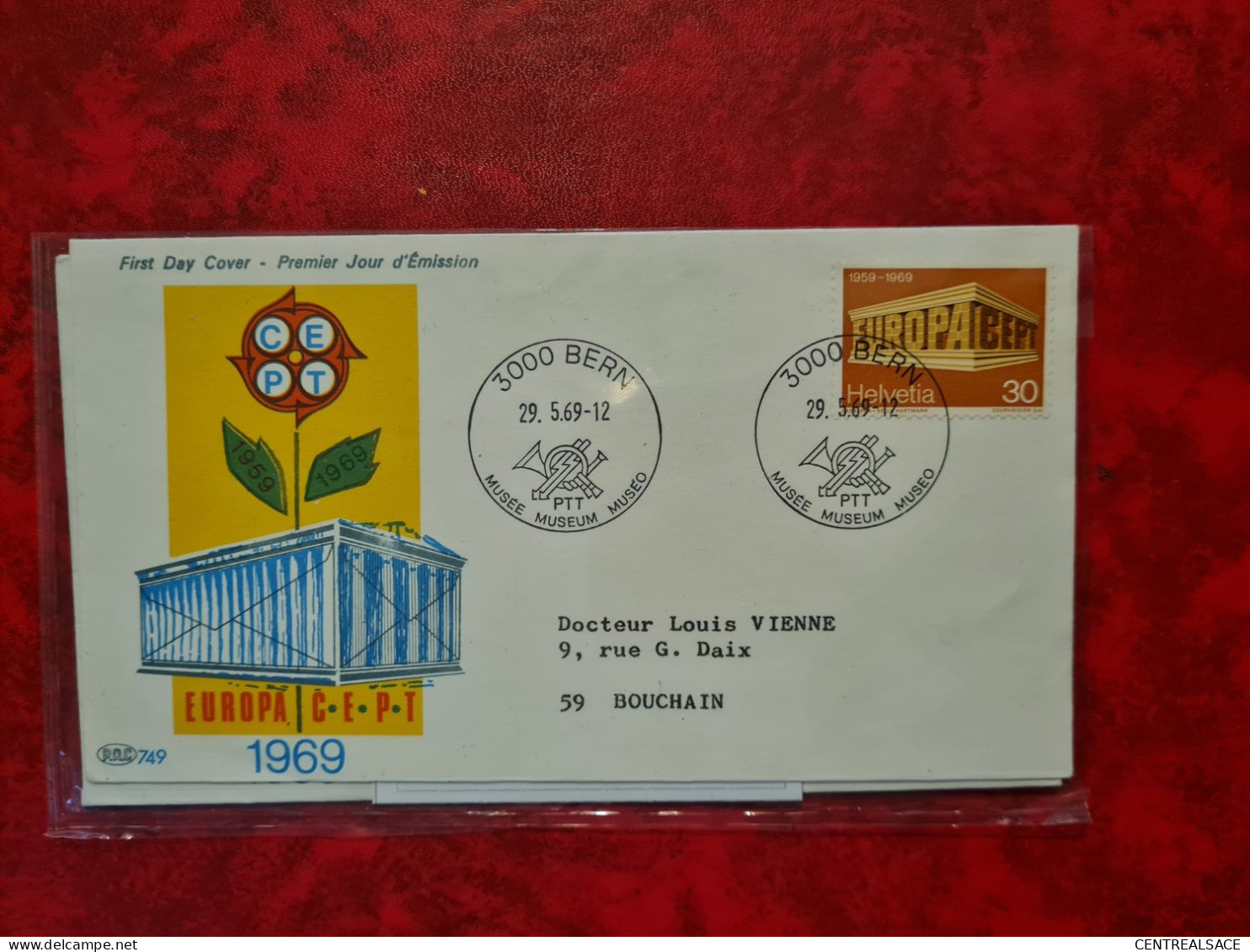 Lettre SUISSE  1969 BERN FDC EUROPA MUSEE - Other & Unclassified