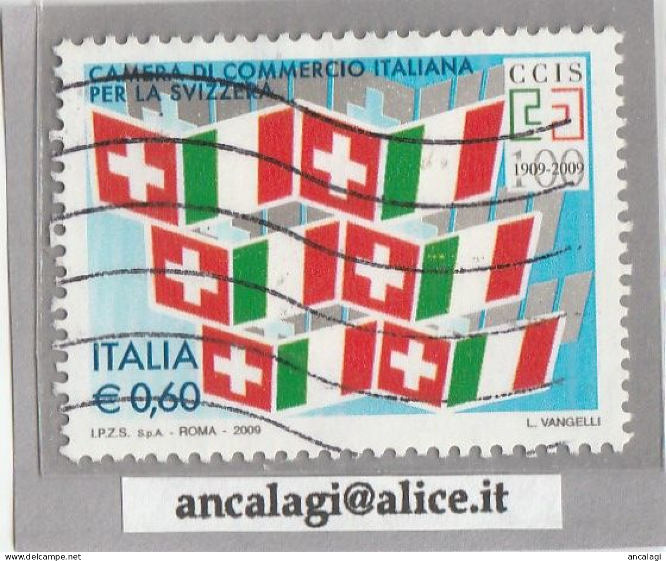 USATI ITALIA 2009 - Ref.1113 "CAMERA DI COMMERCIO PER LA SVIZZERA" 1 Val. - - 2001-10: Oblitérés