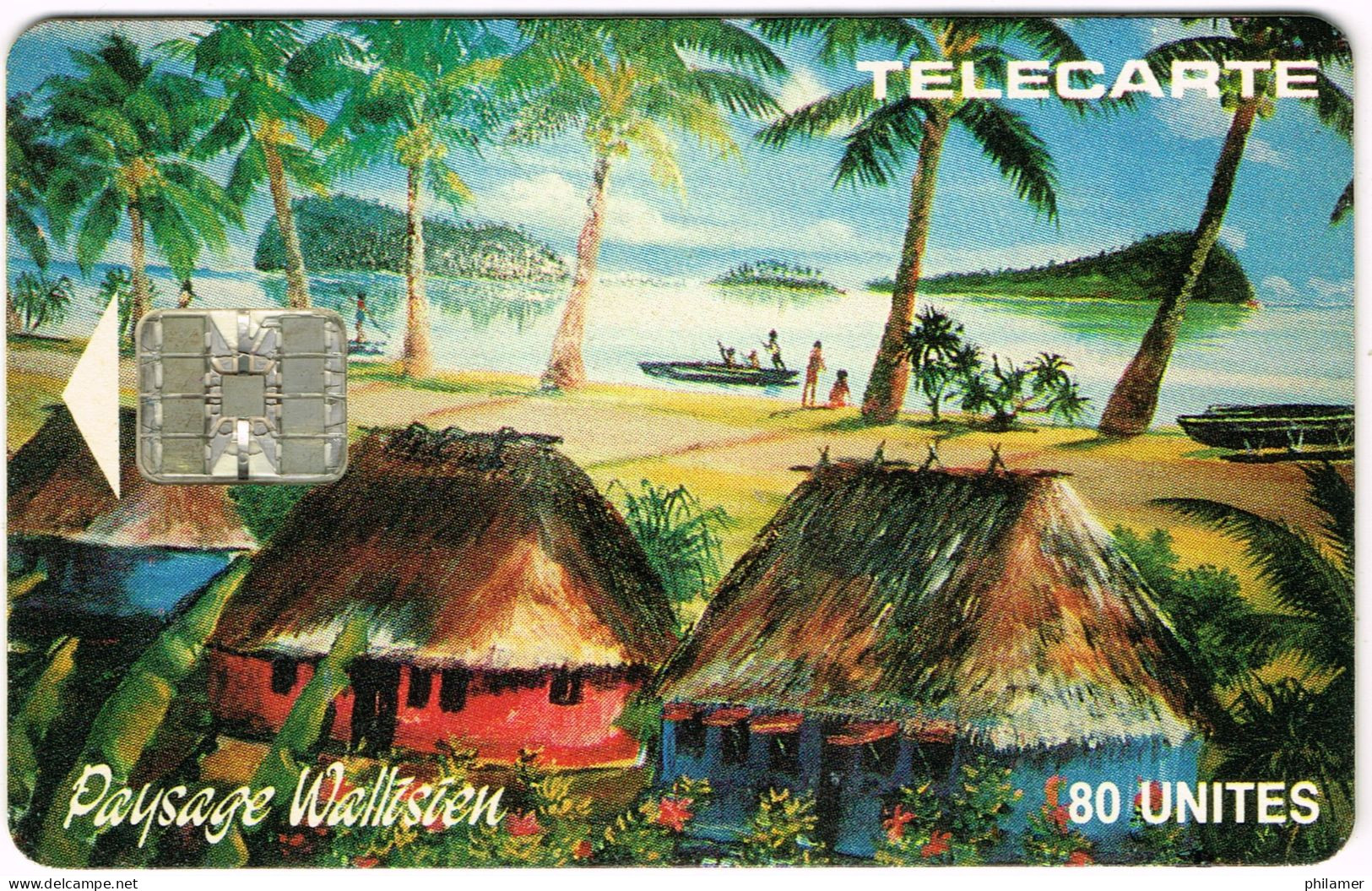 Wallis Futuna Uvea Mo Futuna Telecarte Phonecard WF4 SC7 1000 Ex. Fale Maison Peinture UT  BE - Wallis Y Futuna