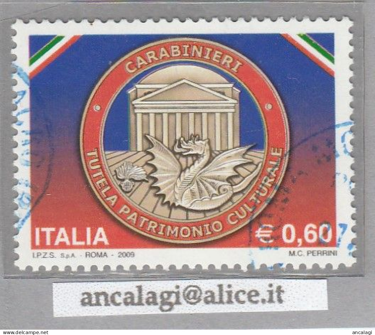 USATI ITALIA 2009 - Ref.1114A "CARABINIERI" 1 Val. - - 2001-10: Afgestempeld