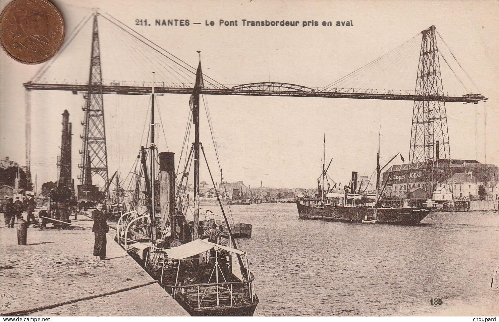 44 - Carte Postale Ancienne De  NANTES  Le Pont Transbordeur - Nantes