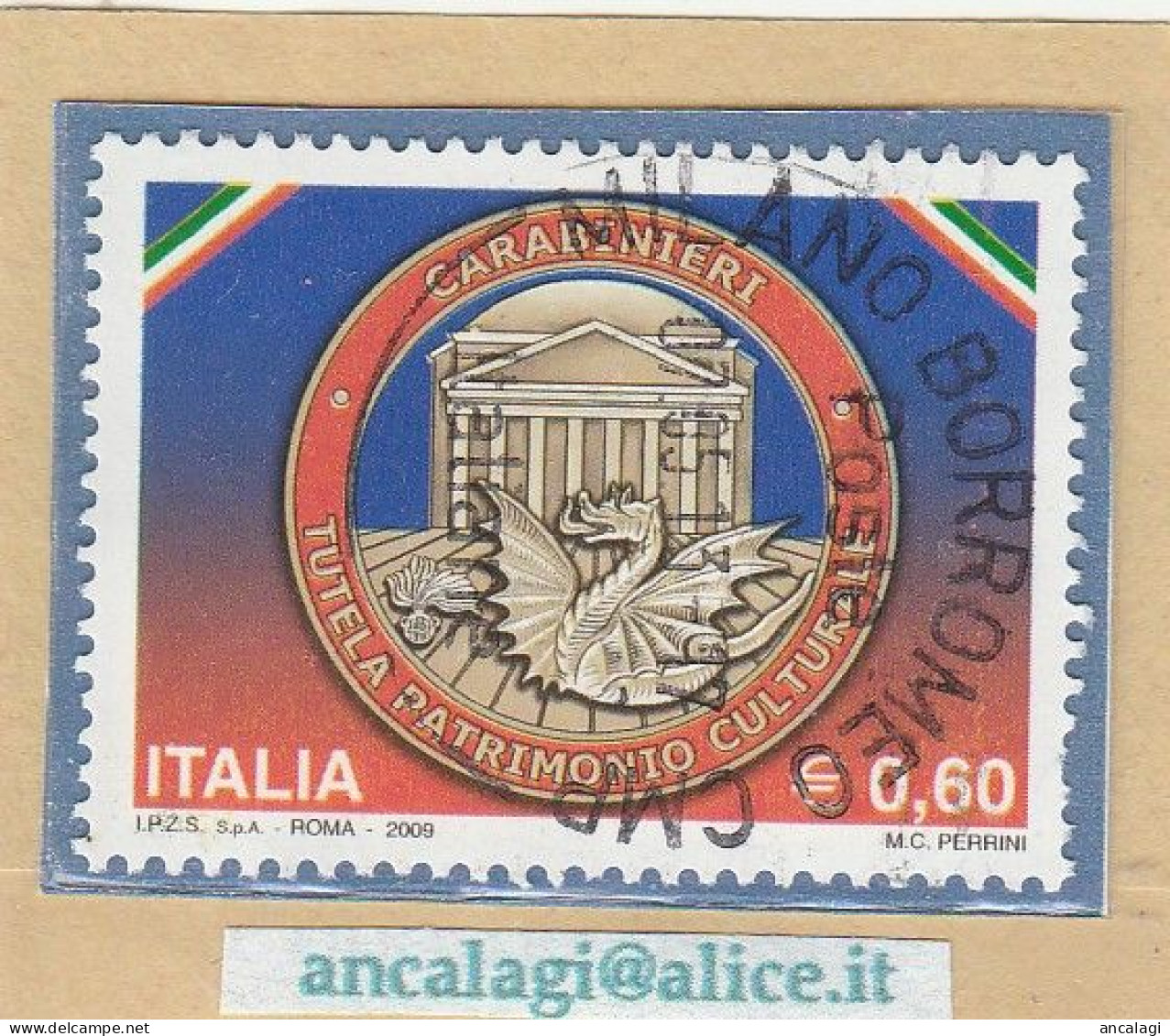 USATI ITALIA 2009 - Ref.1114B "CARABINIERI" 1 Val. - - 2001-10: Oblitérés