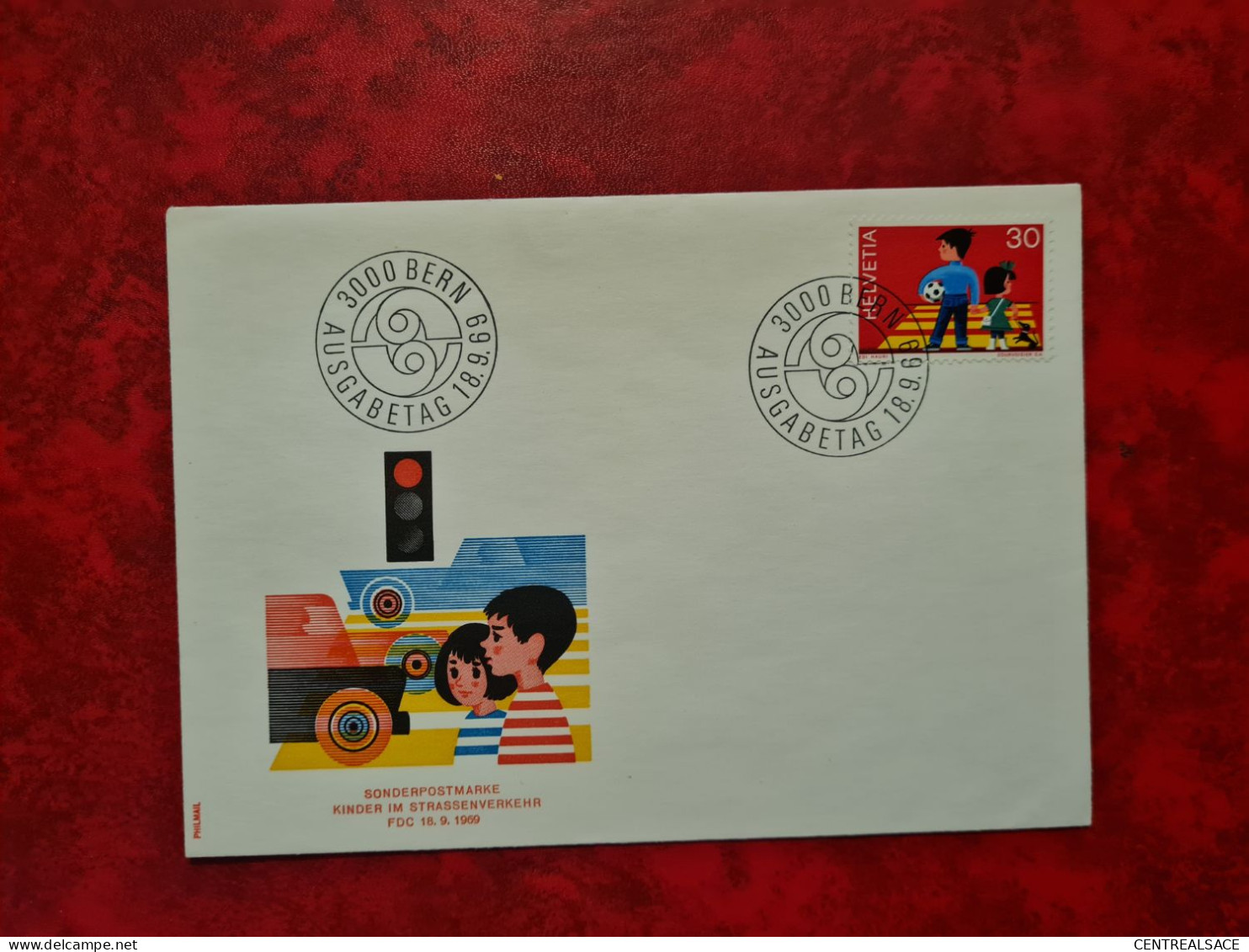 Lettre SUISSE  1969 BERN FDC SONDERPOSTMARKE KINDER STRASSENVERKEHR - Sonstige & Ohne Zuordnung