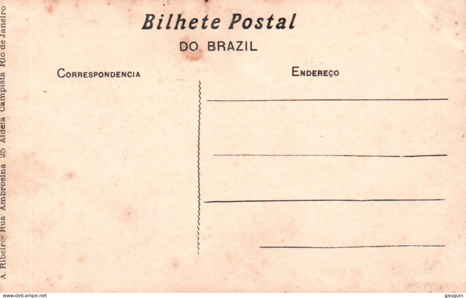 CPA - RIO De JANEIRO - Enseada De Botafogo - Edition A.Ribeiro - Rio De Janeiro