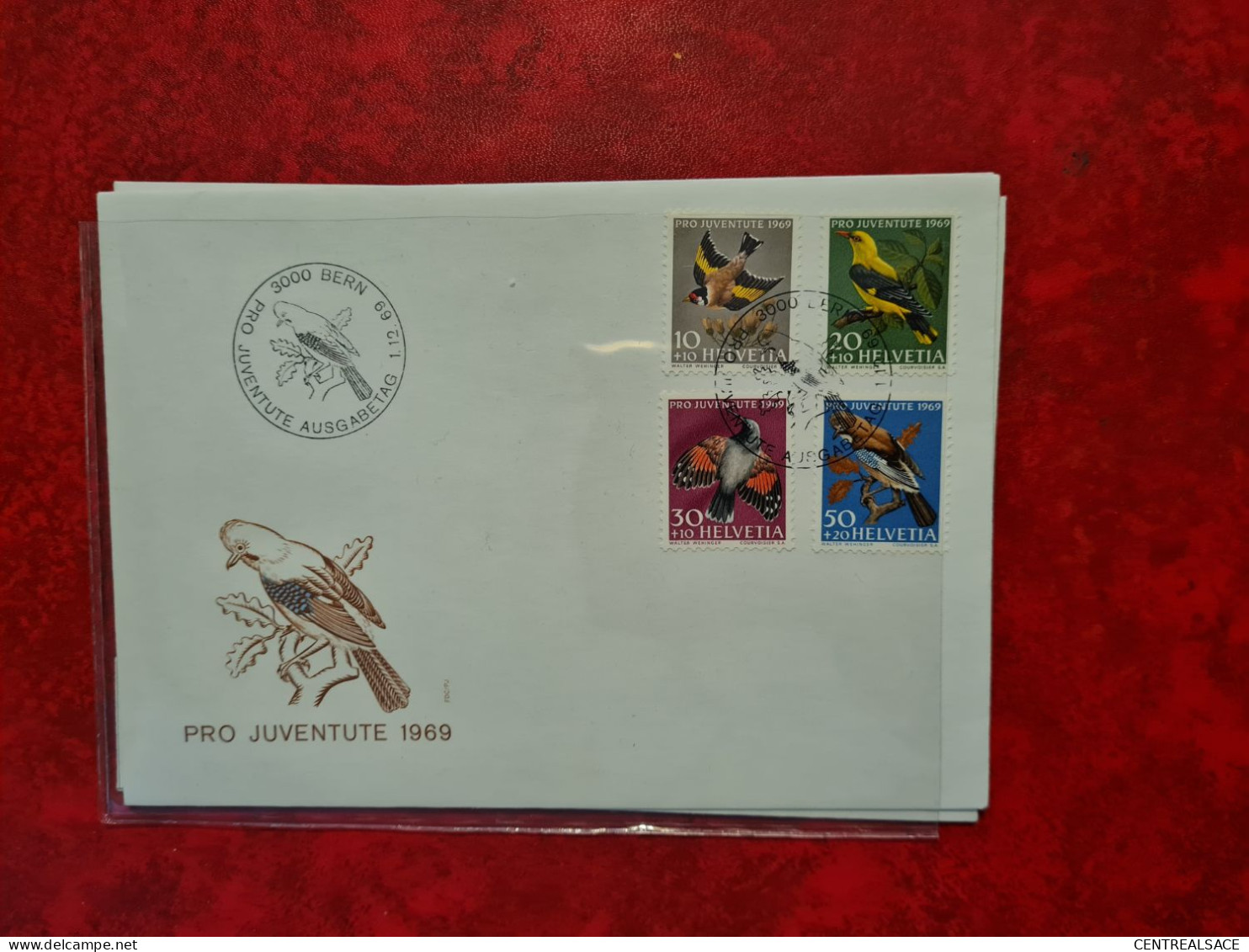 Lettre SUISSE  1969 BERN FDC PRO JUVENTUTE OISEAUX - Other & Unclassified