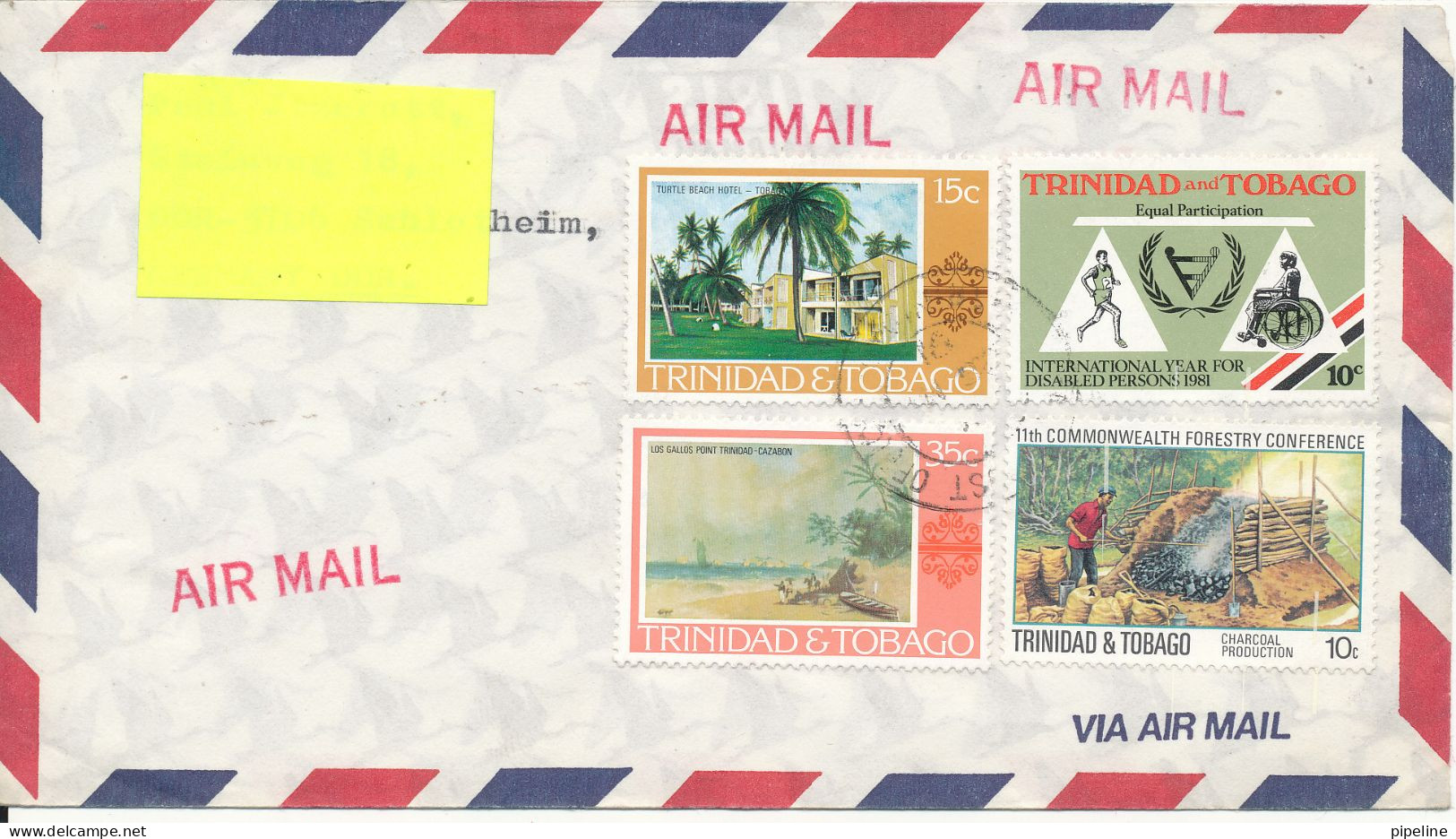 Trinidad & Tobago Air Mail Cover Sent To Germany DDR 14-6-1990 Topic Stamps - Trinidad En Tobago (1962-...)