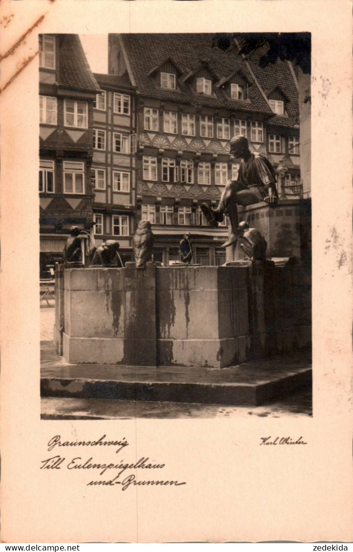 H1551 - Braunschweig Till Eulenspiegel Brunnen - Karl Winter - Hessenkunstverlag - Braunschweig