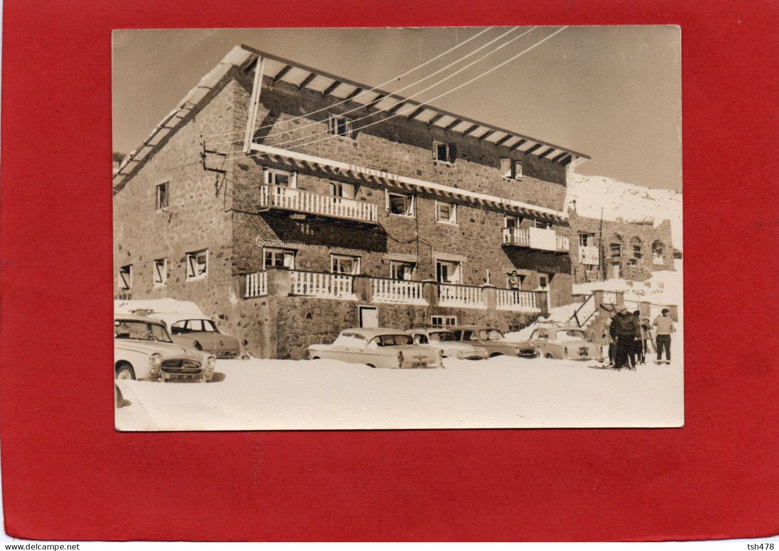 MAROC---PANORAMA DE L'OUKAIEMEDEN--Hôtel Panoramique--( Voitures Peugeot Simca )--peu Courante---voir 2 Scans - Otros & Sin Clasificación