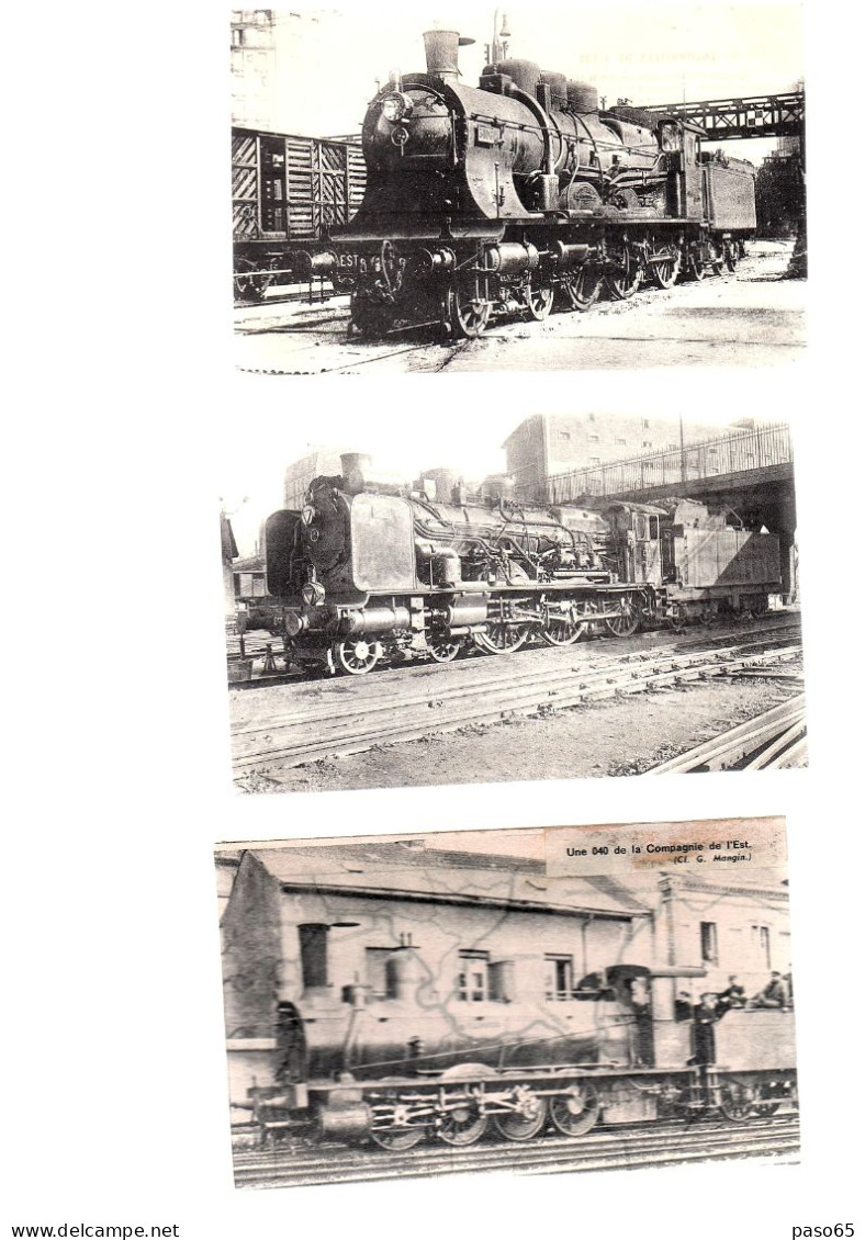 3 CPA DE LOCOMOTIVES DE L EST - Zubehör