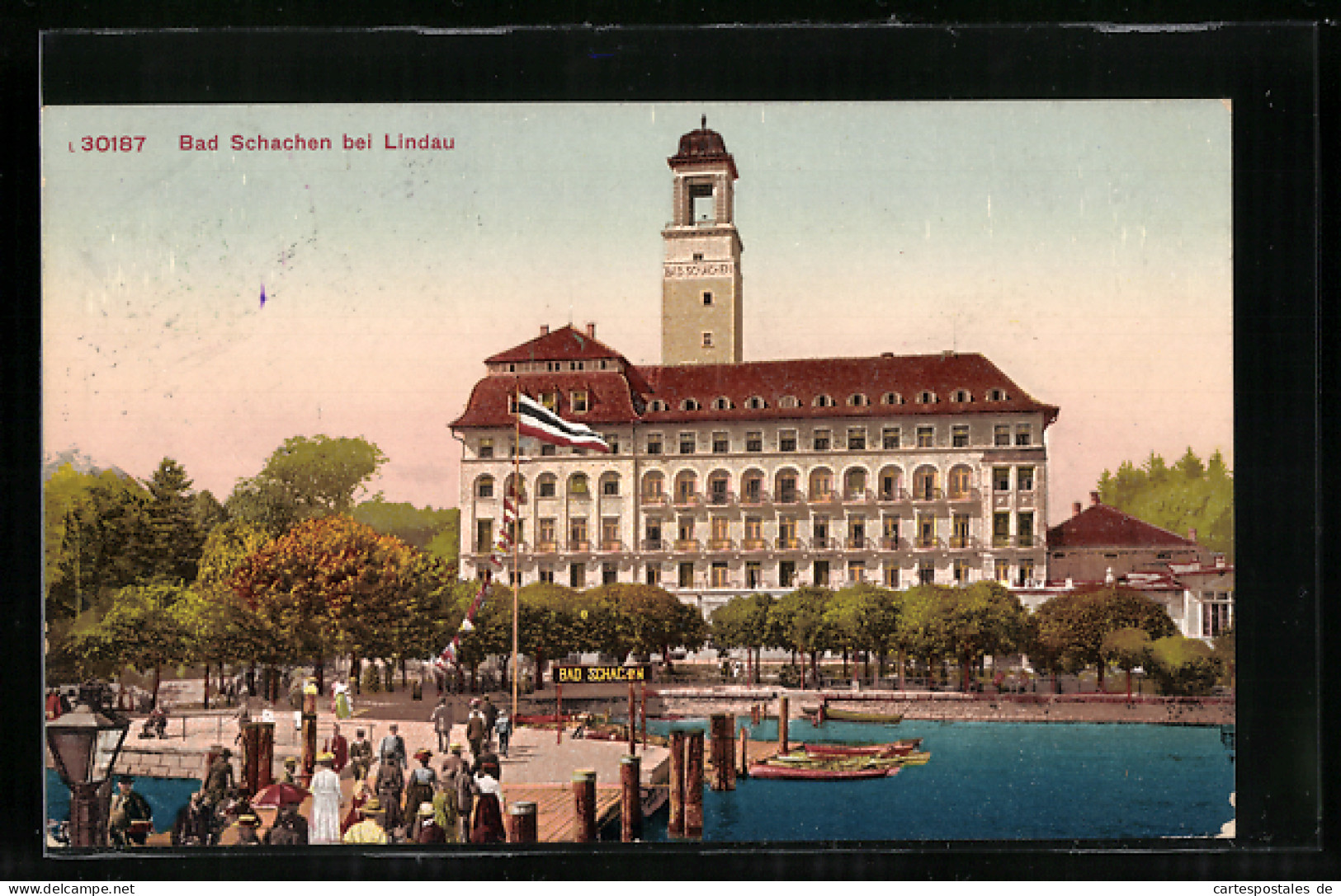 AK Bad Schachen Bei Lindau, Uferpartie Mit Hotel  - Lindau A. Bodensee