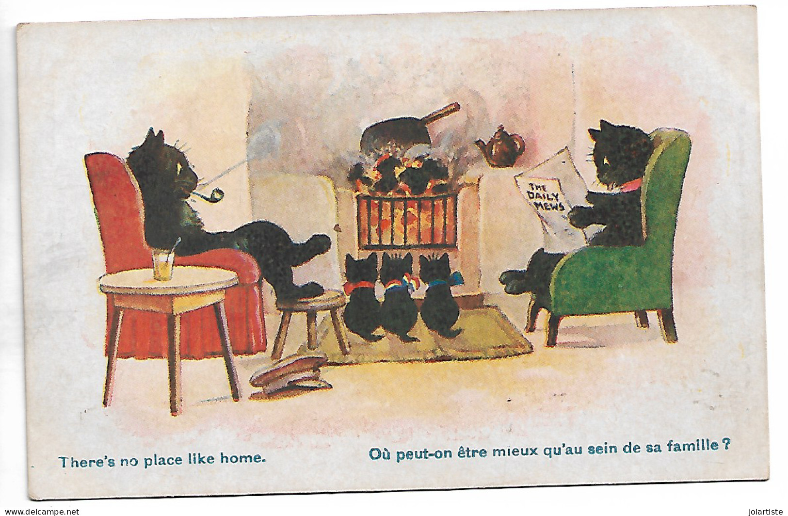 Illustrateur  Comique Serie N 2720 Famille Chats Ou Peut On Etre Mieux  Ecrite N0172 - 1900-1949