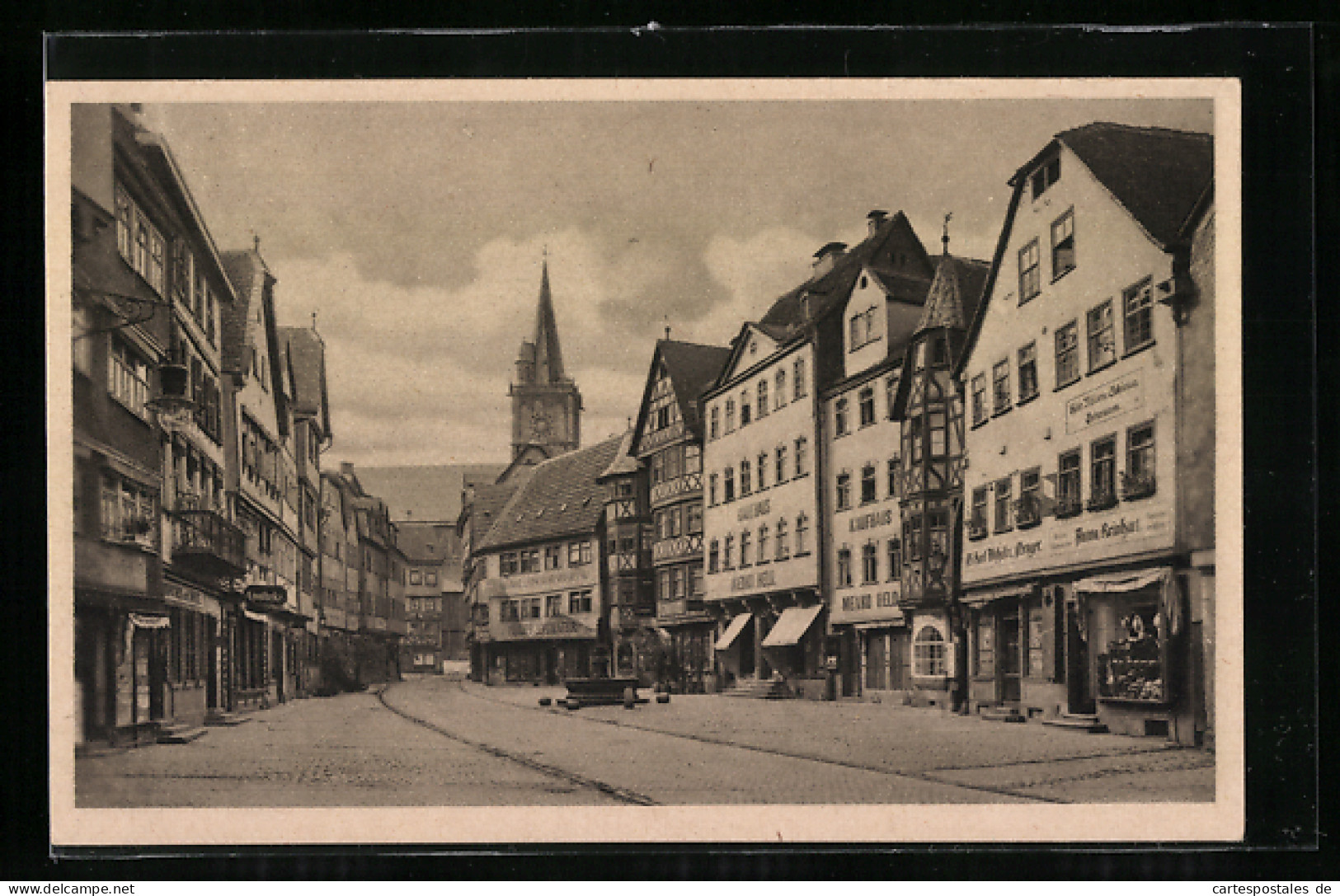 AK Wertheim A. M., Marktplatz Mit Geschäften  - Wertheim