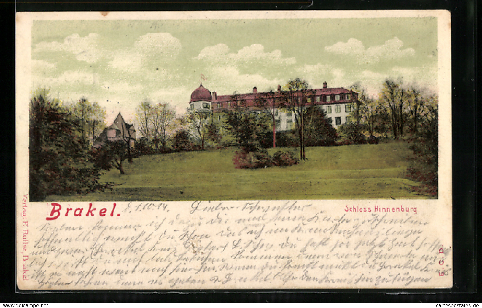 AK Brakel, Schloss Hinnenburg  - Brakel