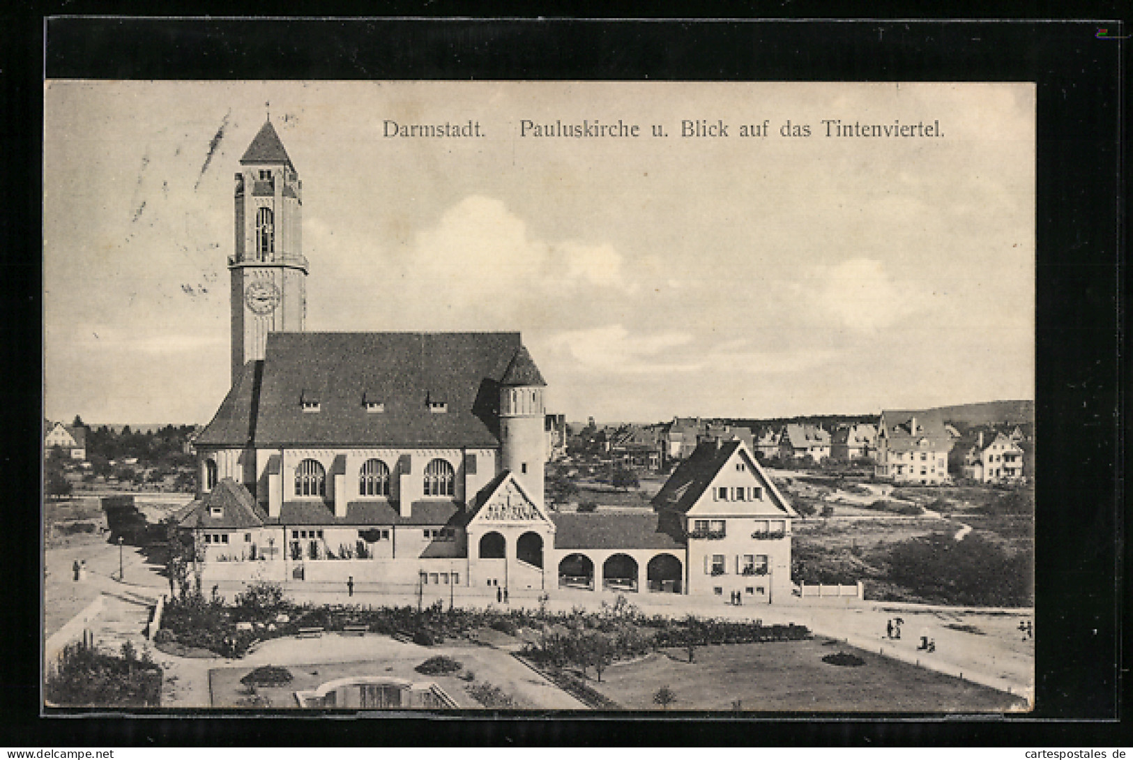 AK Darmstadt, Paulusplatz Mit Pauluskirche  - Darmstadt