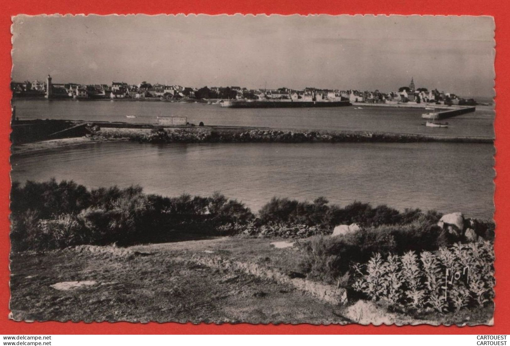 Roscoff Vue Générale Prise De Sainte-Barbe  - 1955 - Roscoff