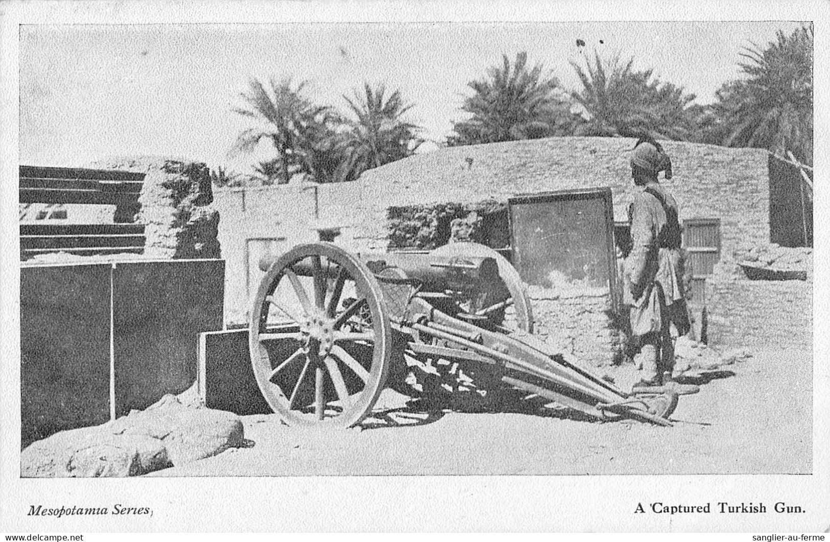 CPA / IRAQ / IRAK / MESOPOTAMIA / A CAPTURED TURKISH GUN - Irak