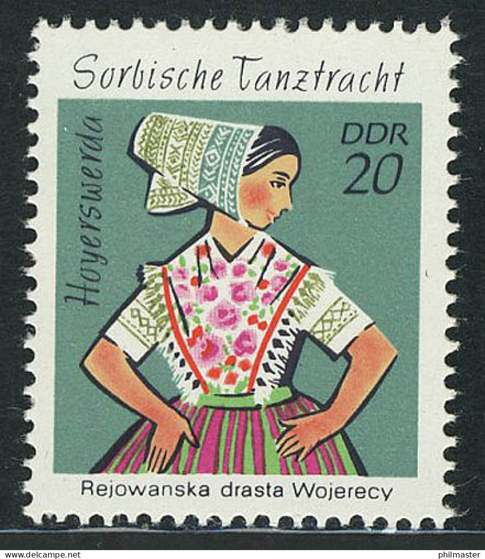 1724 Sorbische Tanztrachten 20 Pf ** - Unused Stamps