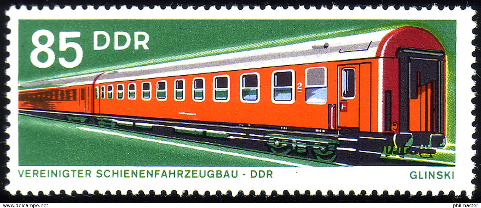 1849 Schienenfahrzeugbau Reisezugwagen 85 Pf ** - Ongebruikt