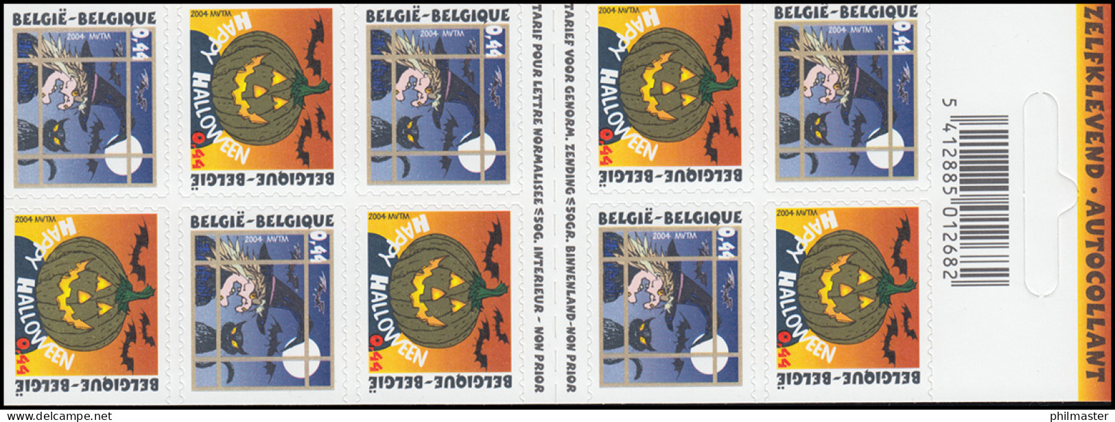 Belgien-Markenheftchen 3373-3374 Halloween, Selbstklebend Postfrisch ** - Non Classés