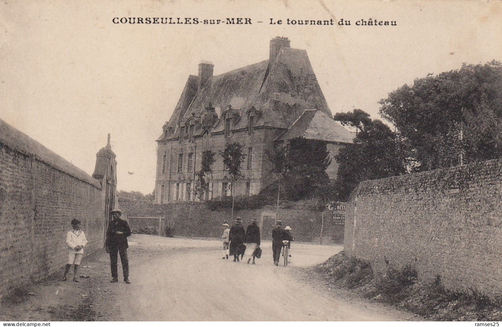 (263) CPA   Courseulles Sur Mer  Le Tournant Du Château - Courseulles-sur-Mer