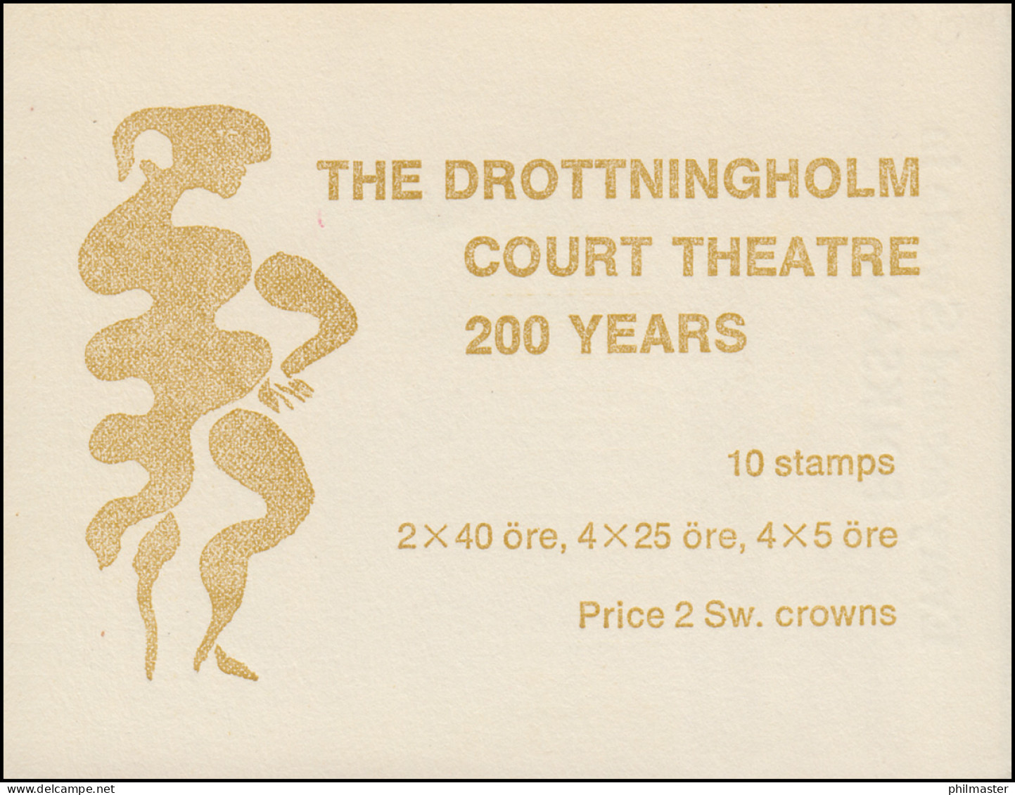 Markenheftchen 13II Theater Drottningholm (englisch) , ** Postfrisch - Ohne Zuordnung