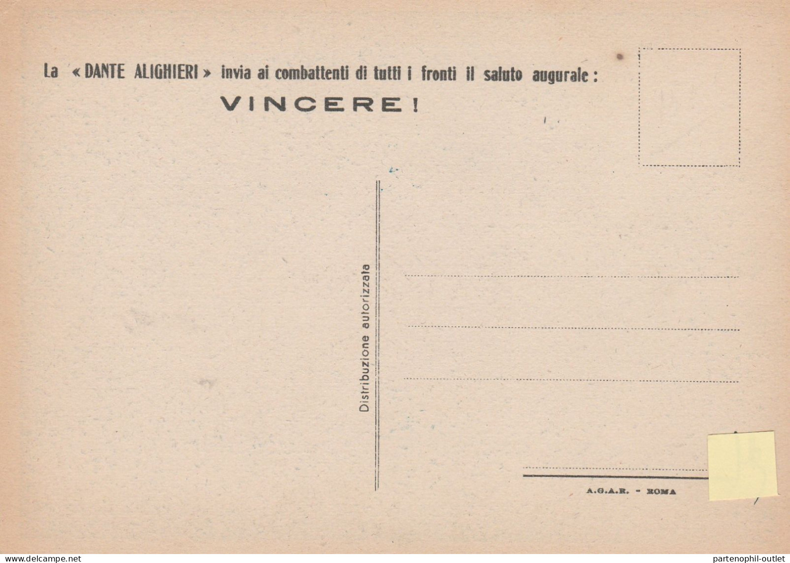 Cartolina - Postcard / Non Viaggiata /  II° Giornata Degli Italiani Nel Mondo - Publicité