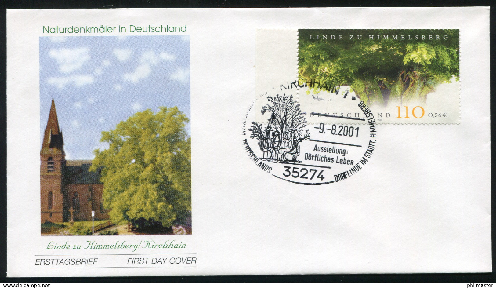 2208 Linde Von Himmelsberg FDC Kirchhain - Briefe U. Dokumente