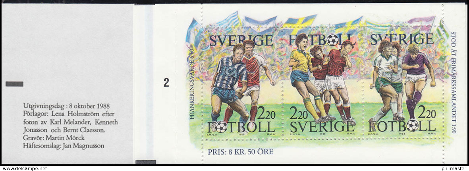 Markenheftchen 134 Tag Der Briefmarke - Fußball, Mit FN 2 ** - Zonder Classificatie