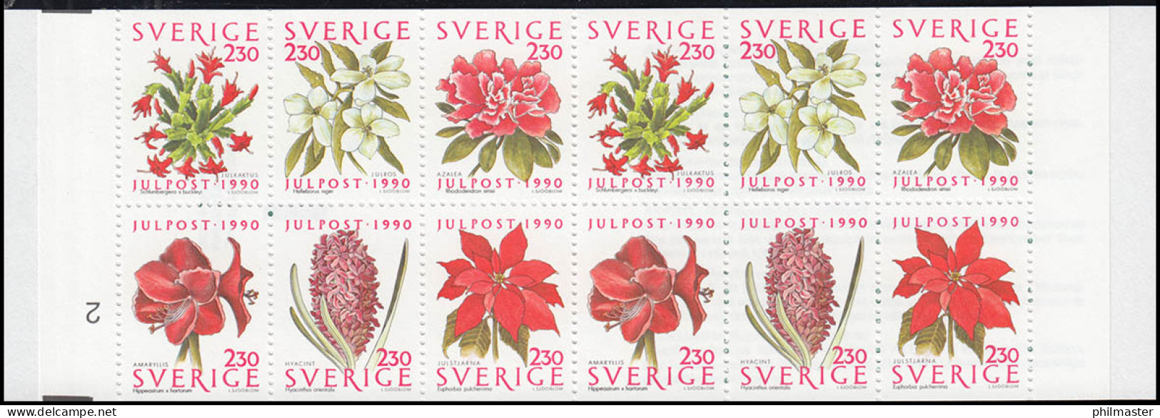 Markenheftchen 156 Weihnachten: Blumen, Mit FN 2 ** - Non Classificati