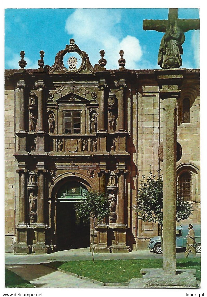 COLEGIO DE FONSECA, PUERTA PRINCIPAL / THE FONSECA SCHOOL, PRINCIPAL DOOR.- SANTIAGO DE COMPOSTELA - GALICIA - (ESPAÑA). - Santiago De Compostela