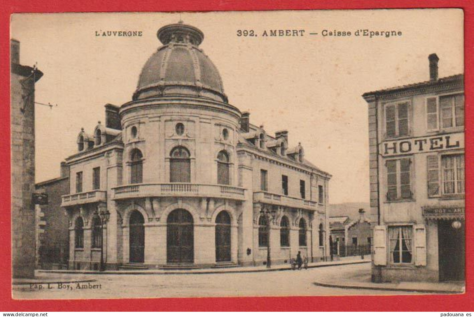 AC185 63 PUY DE DOME  AMBERT    CAISSE EPARGNE BANQUE - Ambert