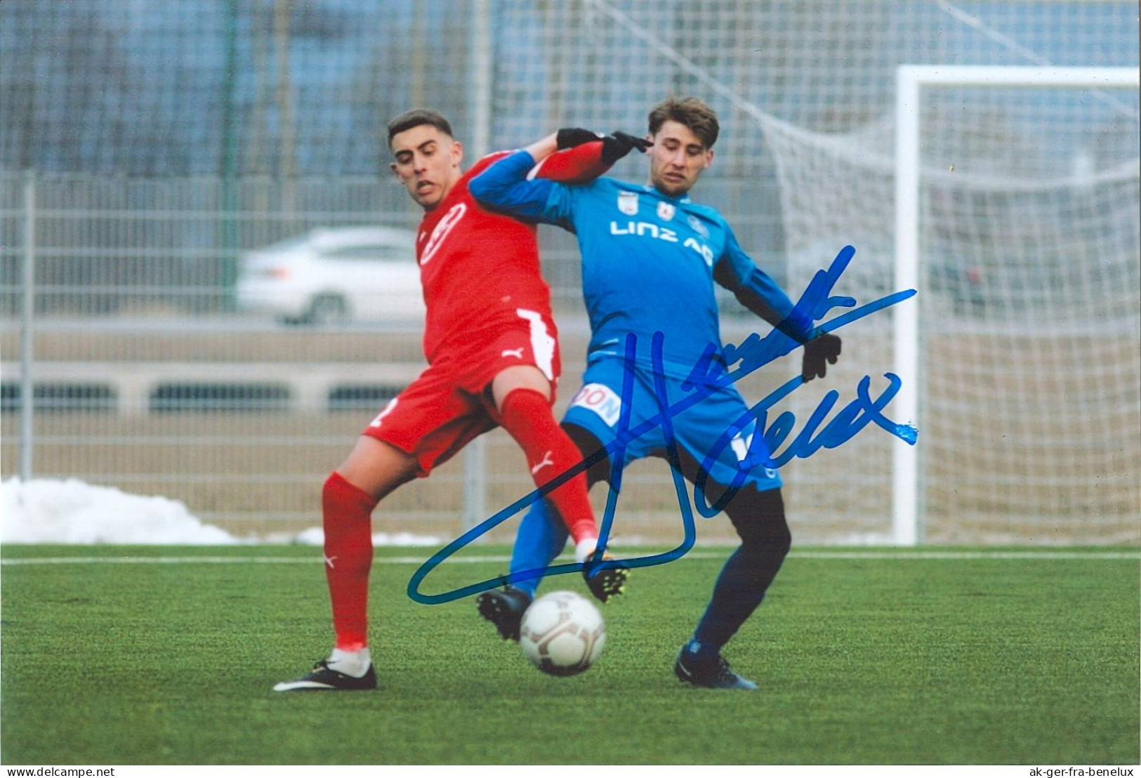 1)Autogramm Felix Huspek FC Blau-Weiß Linz 2018 BW Schlüßlberg Grieskirchen Wallern An Der Trattnach SV Austria Salzburg - Handtekening