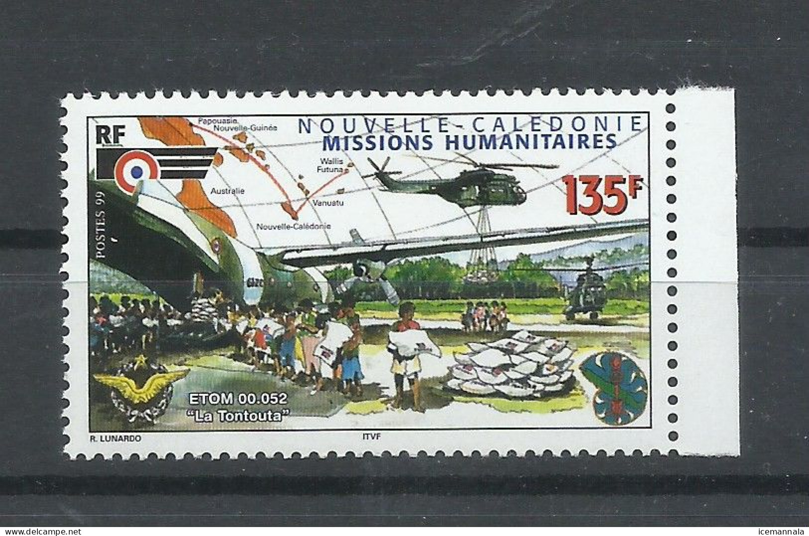 NUEVA  CALEDONIA   YVERT   796  MNH  ** - Airplanes