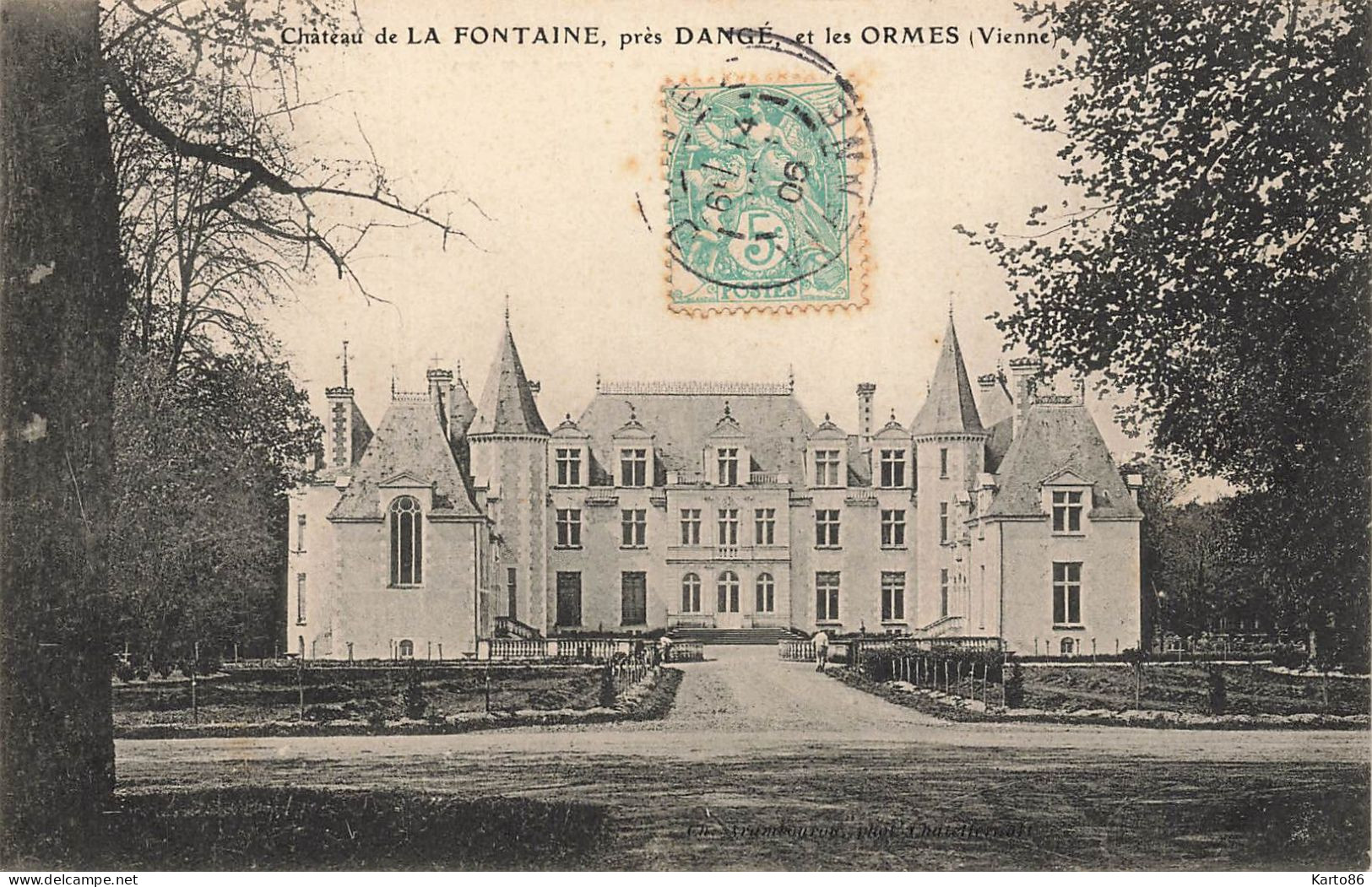 Près Dangé Et Les Ormes * Le Château De La Fontaine * 1906 - Dange Saint Romain