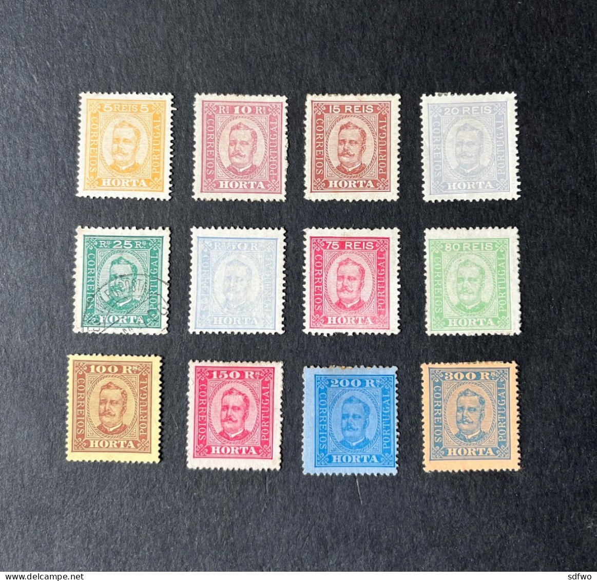 (T2) Horta - 1892 D. Carlos Issue - Af. 01 To 12 - Horta