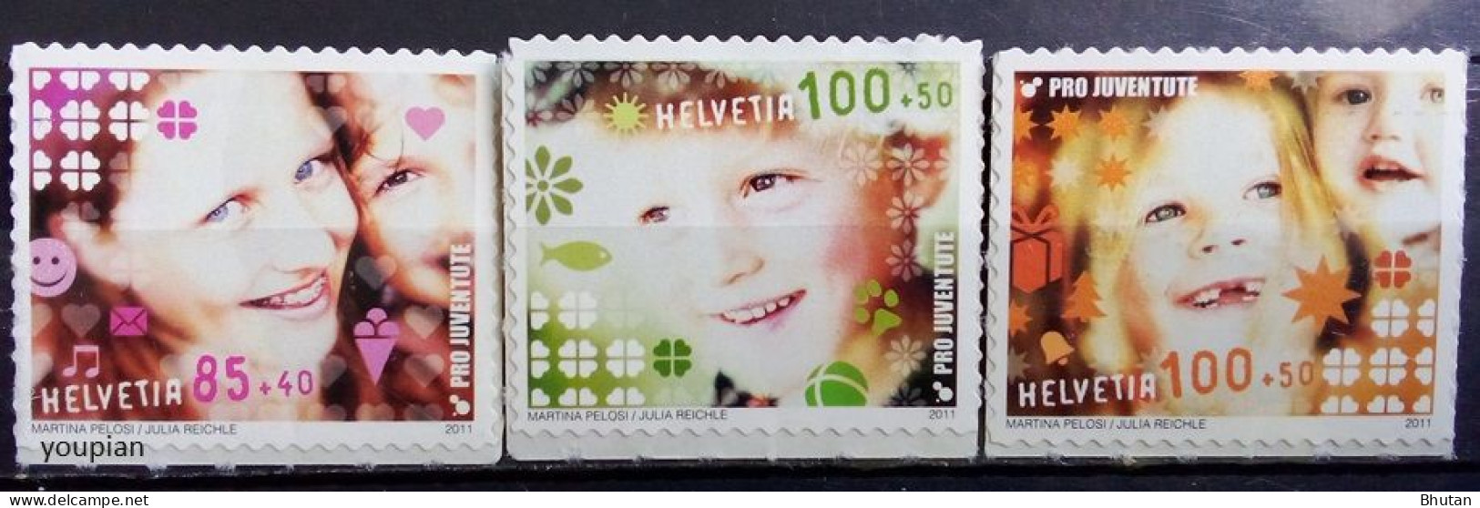 Switzerland 2011, Children And Luck, MNH Stamps Set - Ongebruikt