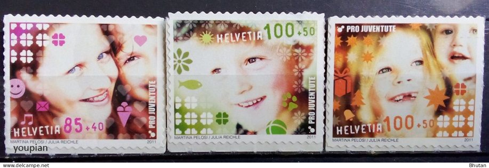 Switzerland 2011, Children And Luck, MNH Stamps Set - Ungebraucht