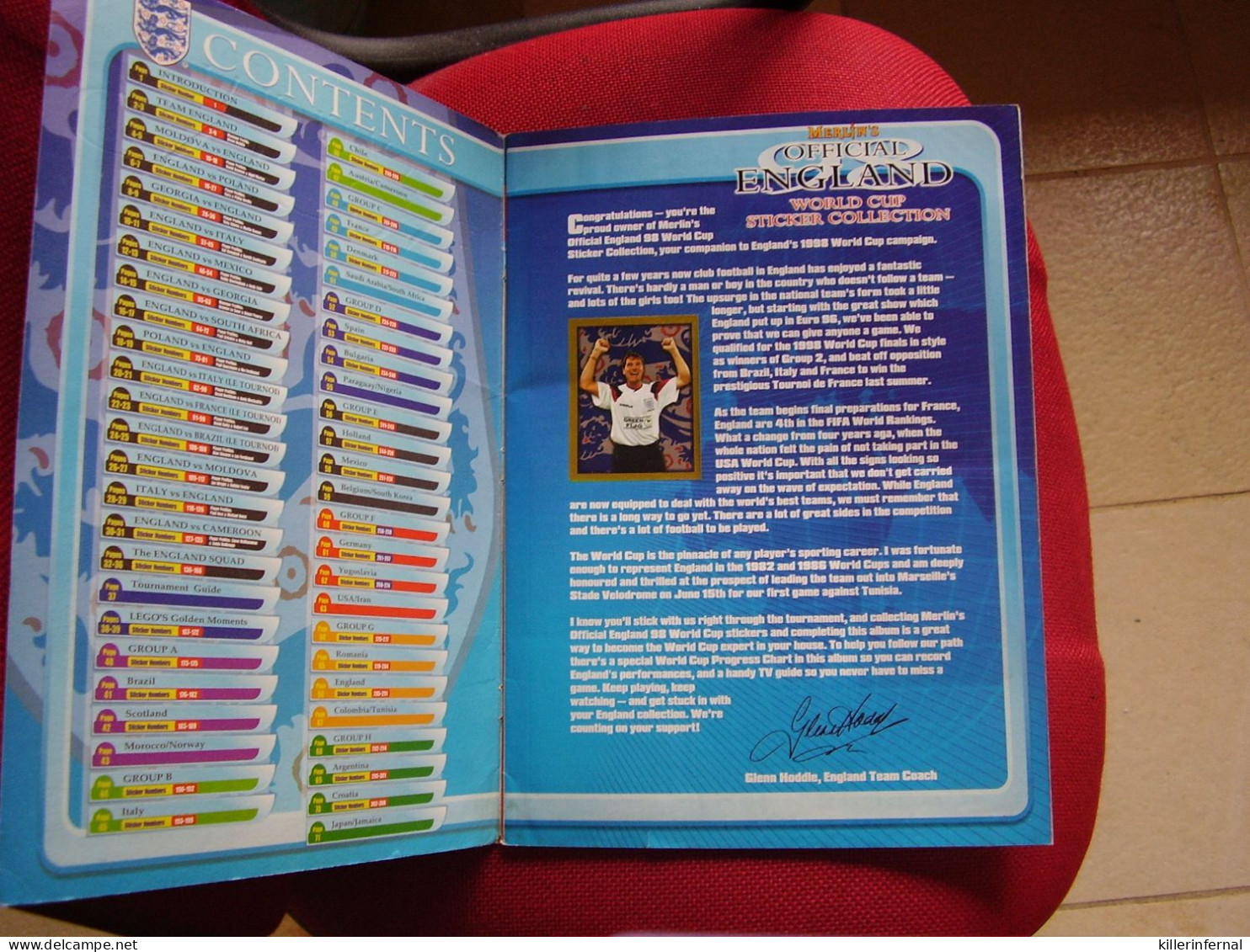 Album Chromos Images Vignettes Stickers Merlin's ***  Official England  World Cup *** - Sammelbilderalben & Katalogue