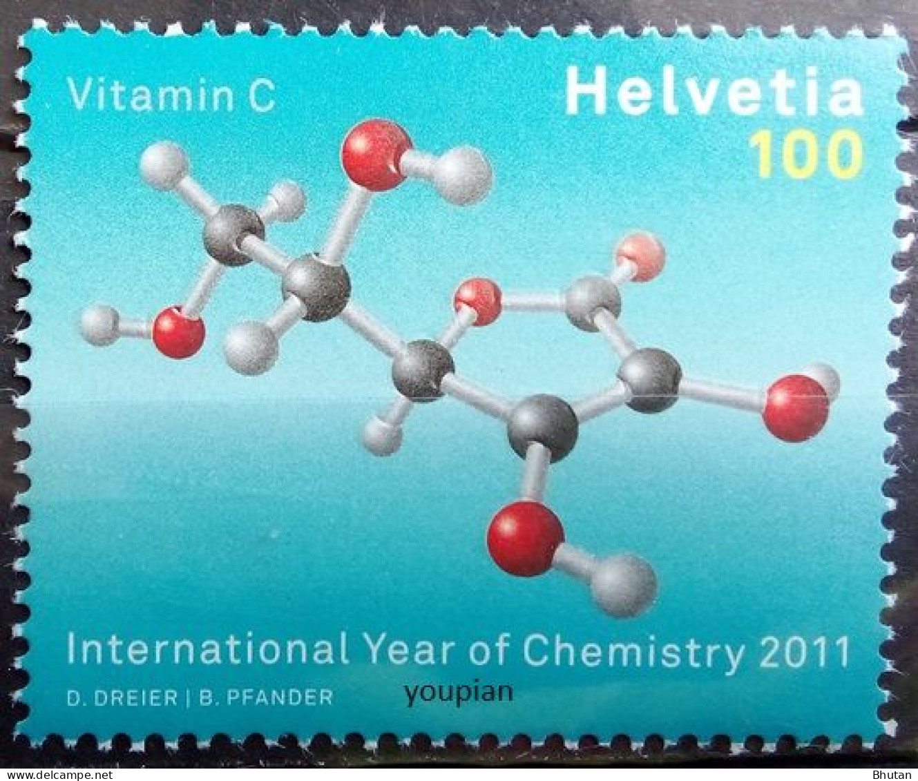 Switzerland 2011, International Chemistry Year, MNH Single Stamp - Ongebruikt
